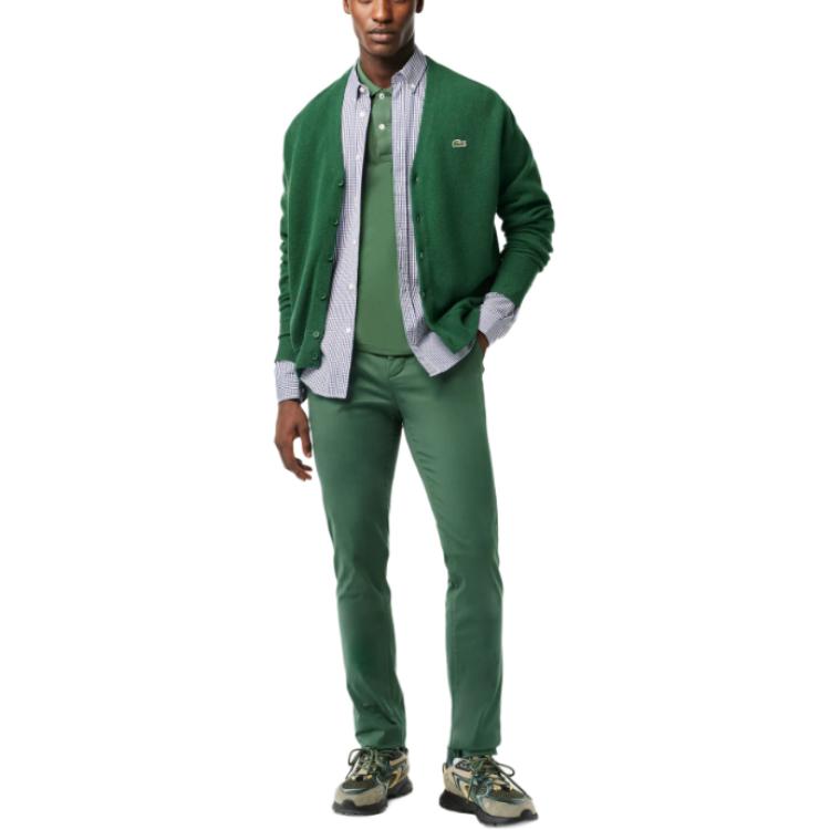 Брюки Lacoste, повседневные мужские, зеленые — фото 3