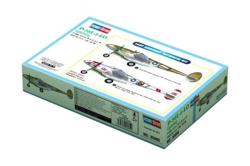 

Пластиковая модель американского боевого самолета P-38L-5-L0 Lightning Hobby Boss