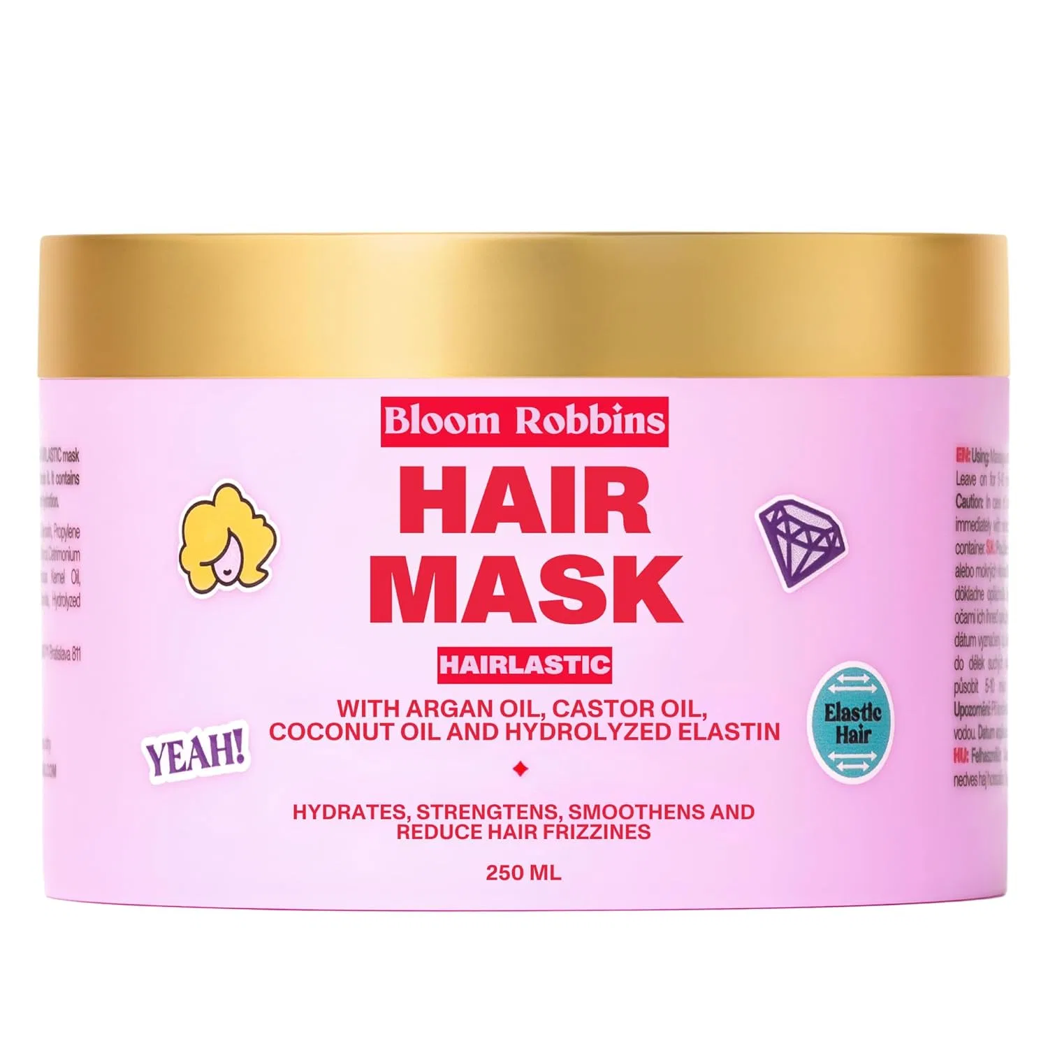 Маска для волос Bloom Robbins Hairlastic с касторовым маслом 250 мл Bloom Robbins