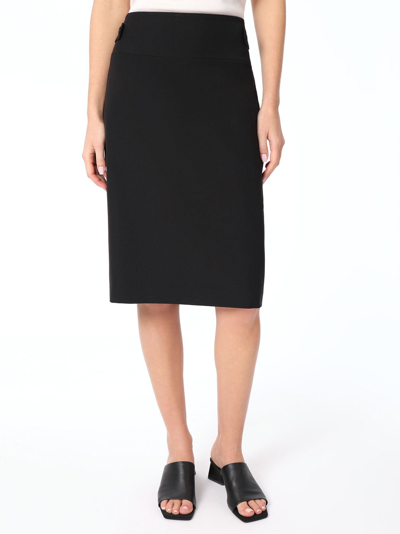 

Юбка Bi-Stretch с высокой посадкой Jones New York, цвет jones black
