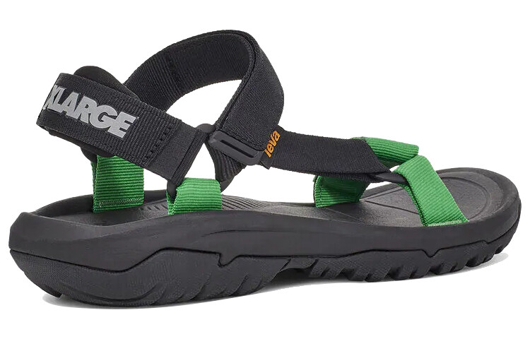 Пляжные сандалии Xlarge X мужские черные/зеленые Teva — фото 4
