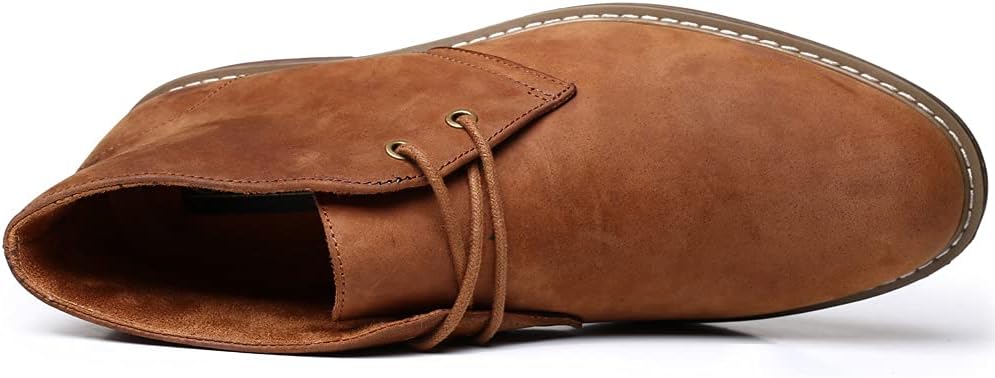 Ботинки Arkbird Chukka: мода и комфорт, повседневные оксфорды на шнуровке, Suede-apricot — фото 4