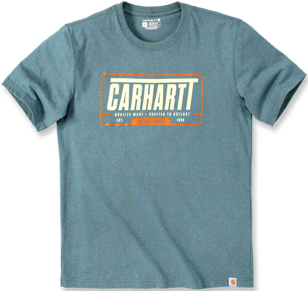 

Тяжелая футболка свободного кроя с графическим рисунком Carhartt, бирюзовый, Зеленый, Тяжелая футболка свободного кроя с графическим рисунком Carhartt, бирюзовый