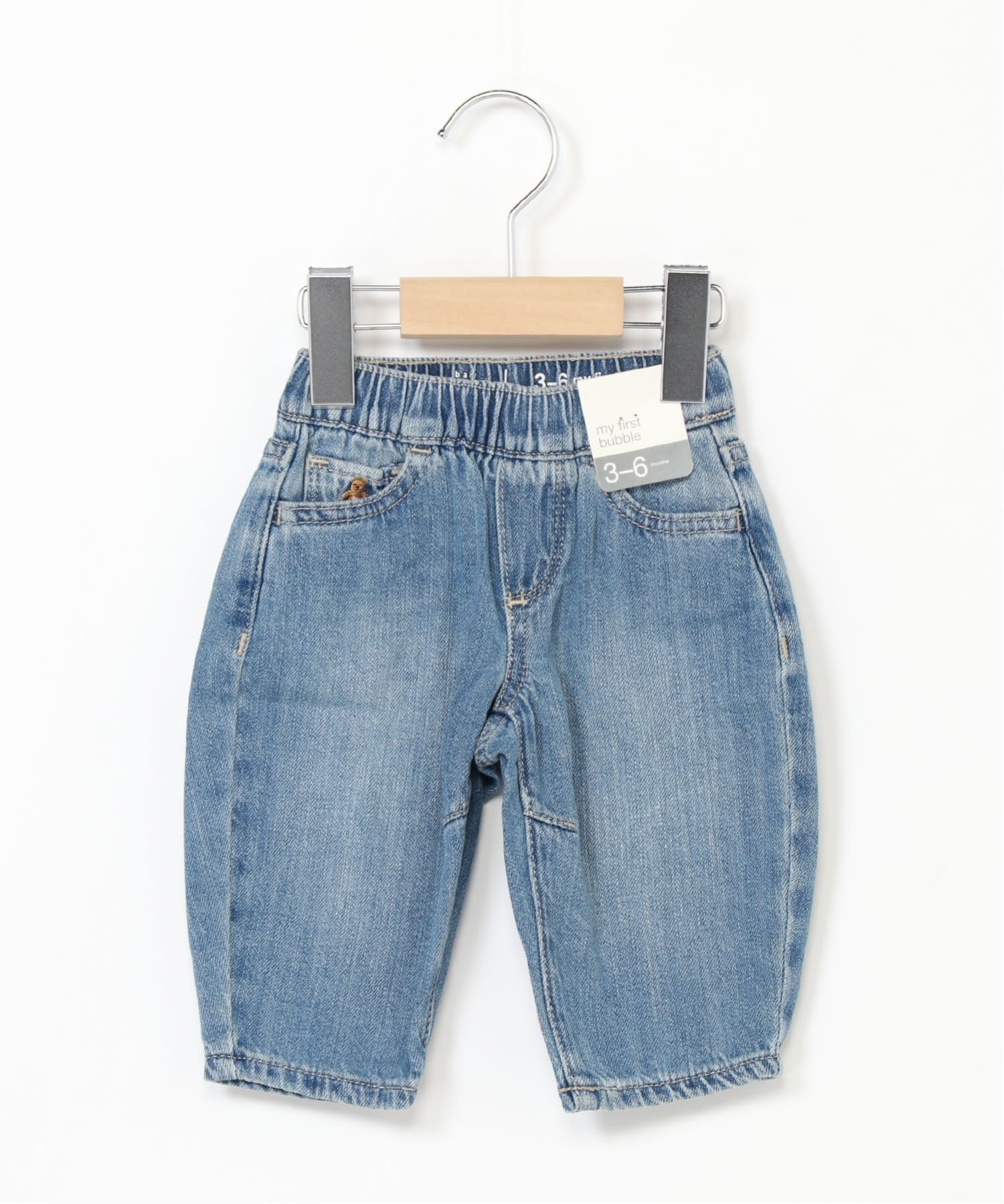 (K) Джинсы-бочонки на резинке (детские) GAP, MEDIUM_WASH