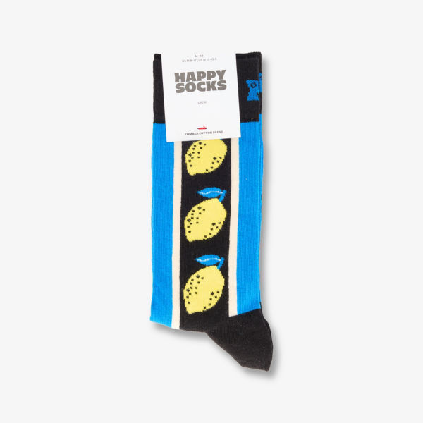 

Носки Happy Socks из смесового хлопка с лимонами, черный