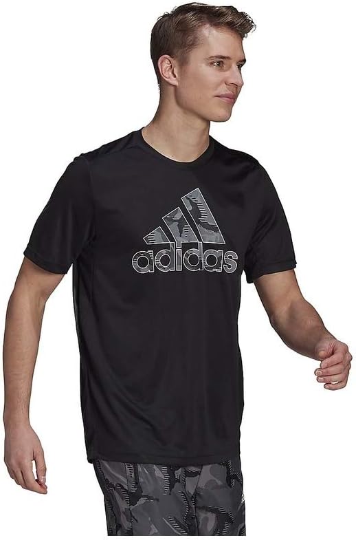 Футболка Adidas ECQ96 Essentials Single Jersey Big Logo с коротким рукавом, черный — фото 3