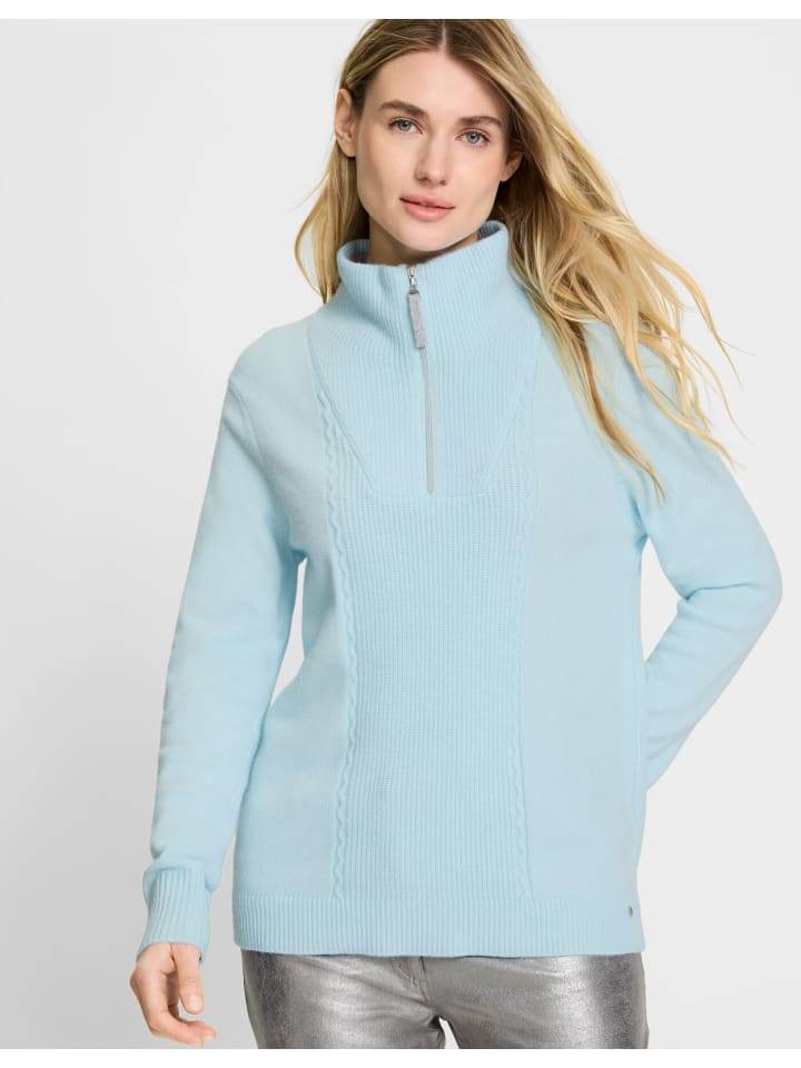 

Свитер Troyer из атласного синего мела Olsen