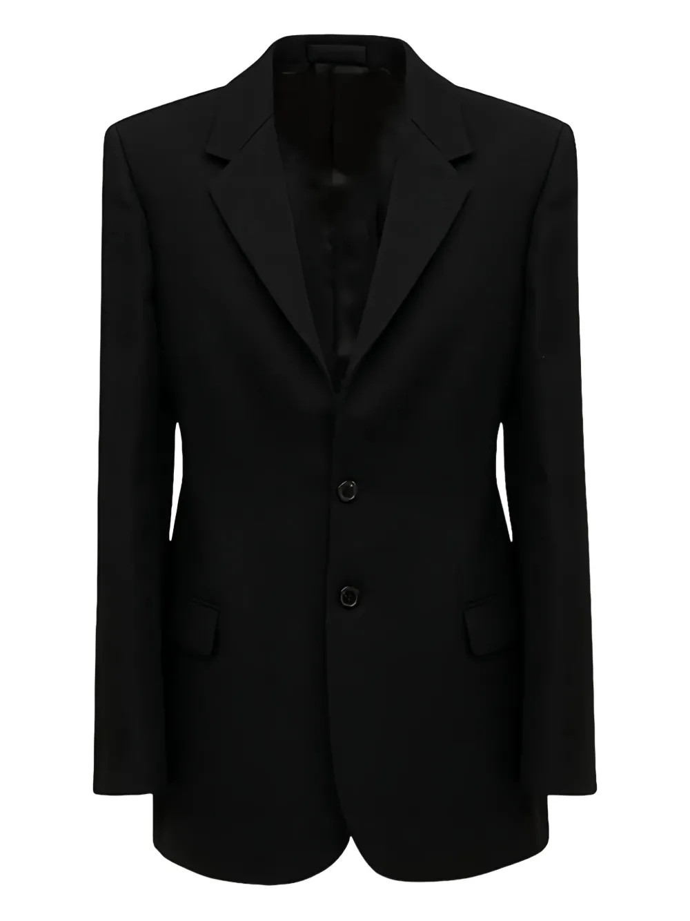 

Блейзер с застегивающимися на пуговицы лацканами WARDROBE.NYC, черный