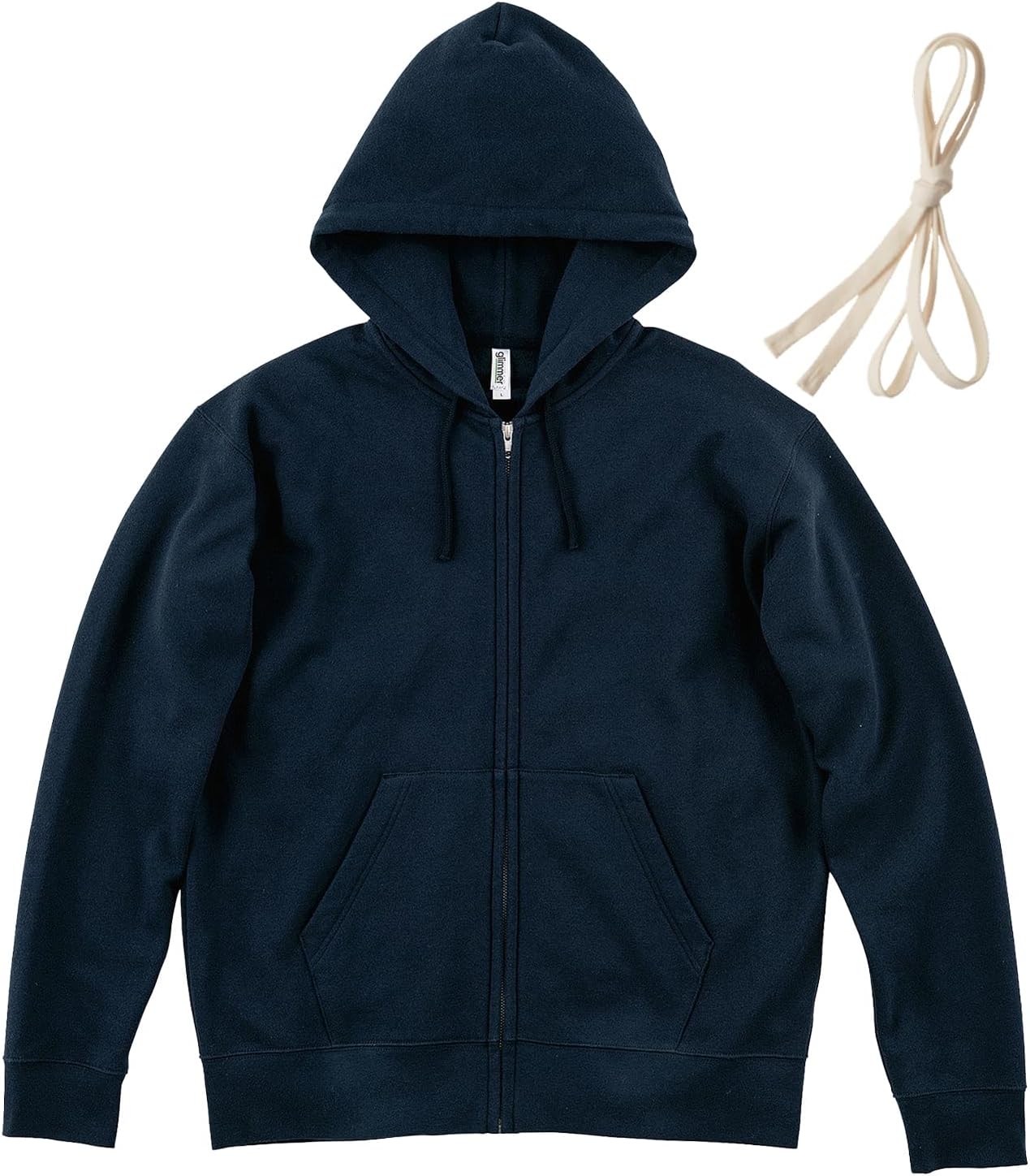 

Мужская толстовка на молнии Glimmer 00348-AFZ с флисовой подкладкой, 10,0 унций, темно-синий