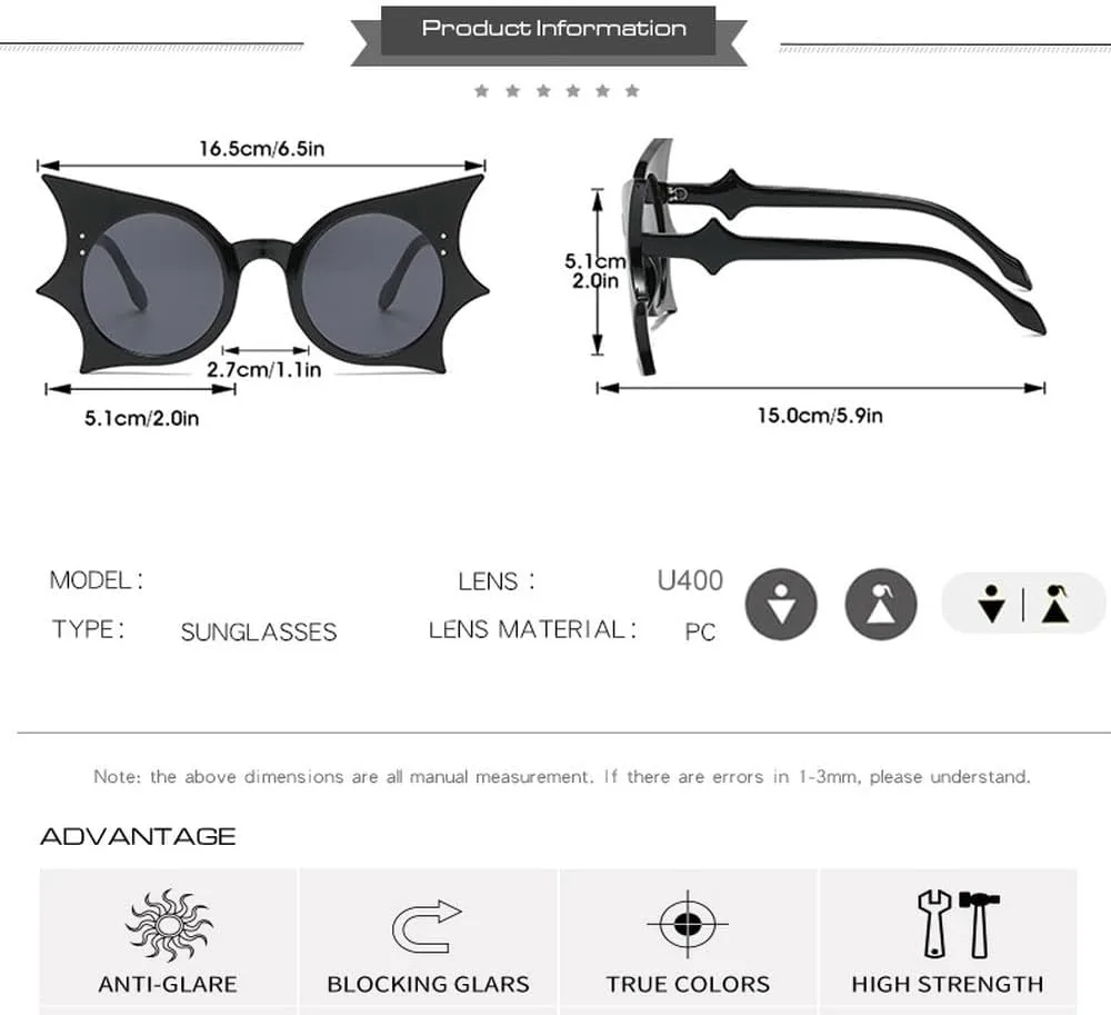 

Панк-солнцезащитные очки для женщин и мужчин, модные сексуальные очки «кошачий глаз», женские защитные очки с защитой от УФ-излучения UV400 TKKTLLT, White-black