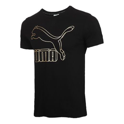 

Футболка classics logo tee living series short sleeve black Puma, черный