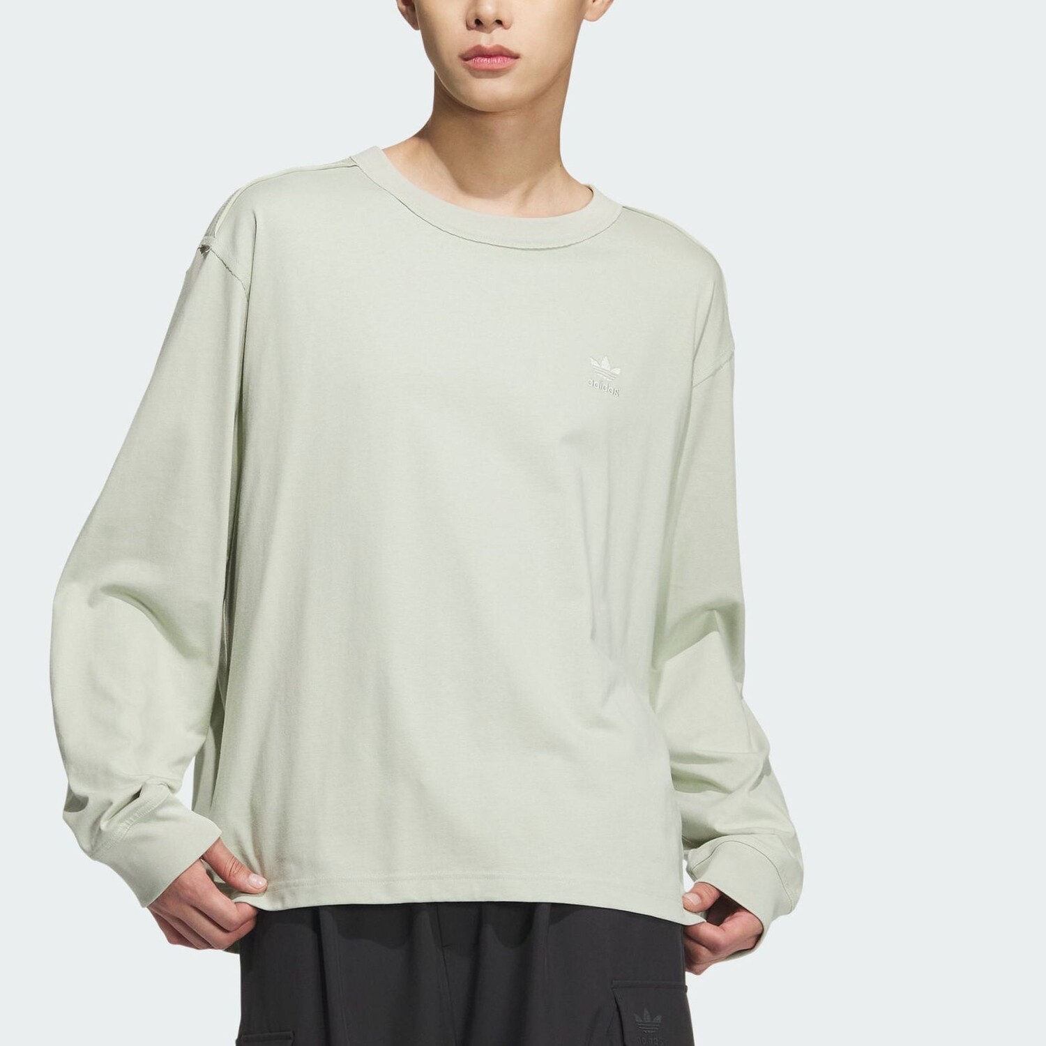Толстовка TOC унисекс Halo Green Adidas Originals, зеленый — фото 2