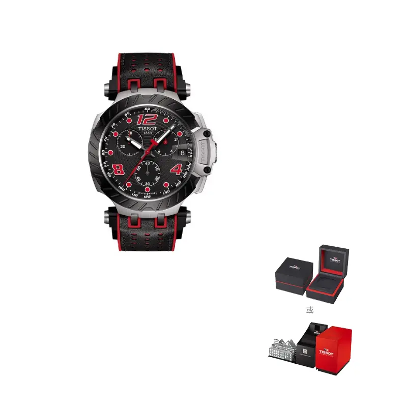 

TISSOT Часы Race Collection Quartz Movement Men's Watch Watch 43mm Black Dial, Black Dial