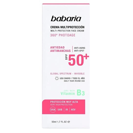 

Мультизащитный крем для лица SPF50 Babaria