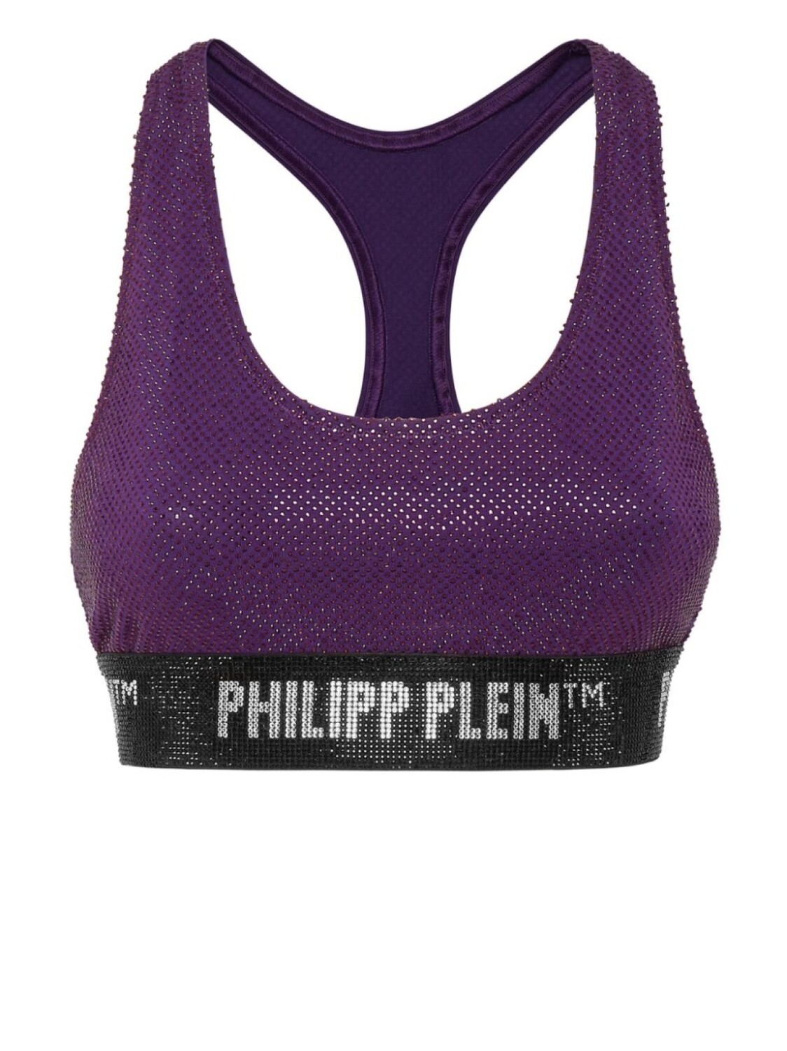

Philipp Plein бюстгальтер со стразами, фиолетовый