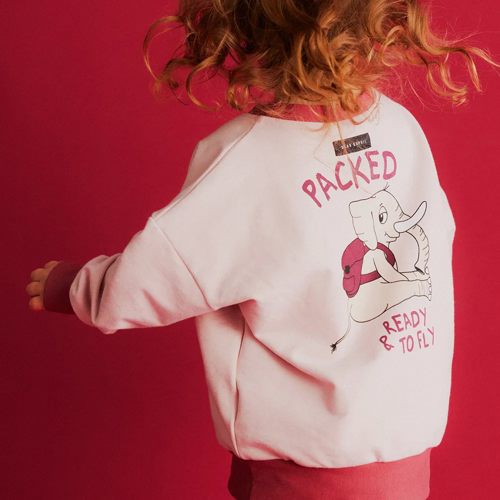 Детский свитшот Ellie Line, светло-розовый, от Dearsophie