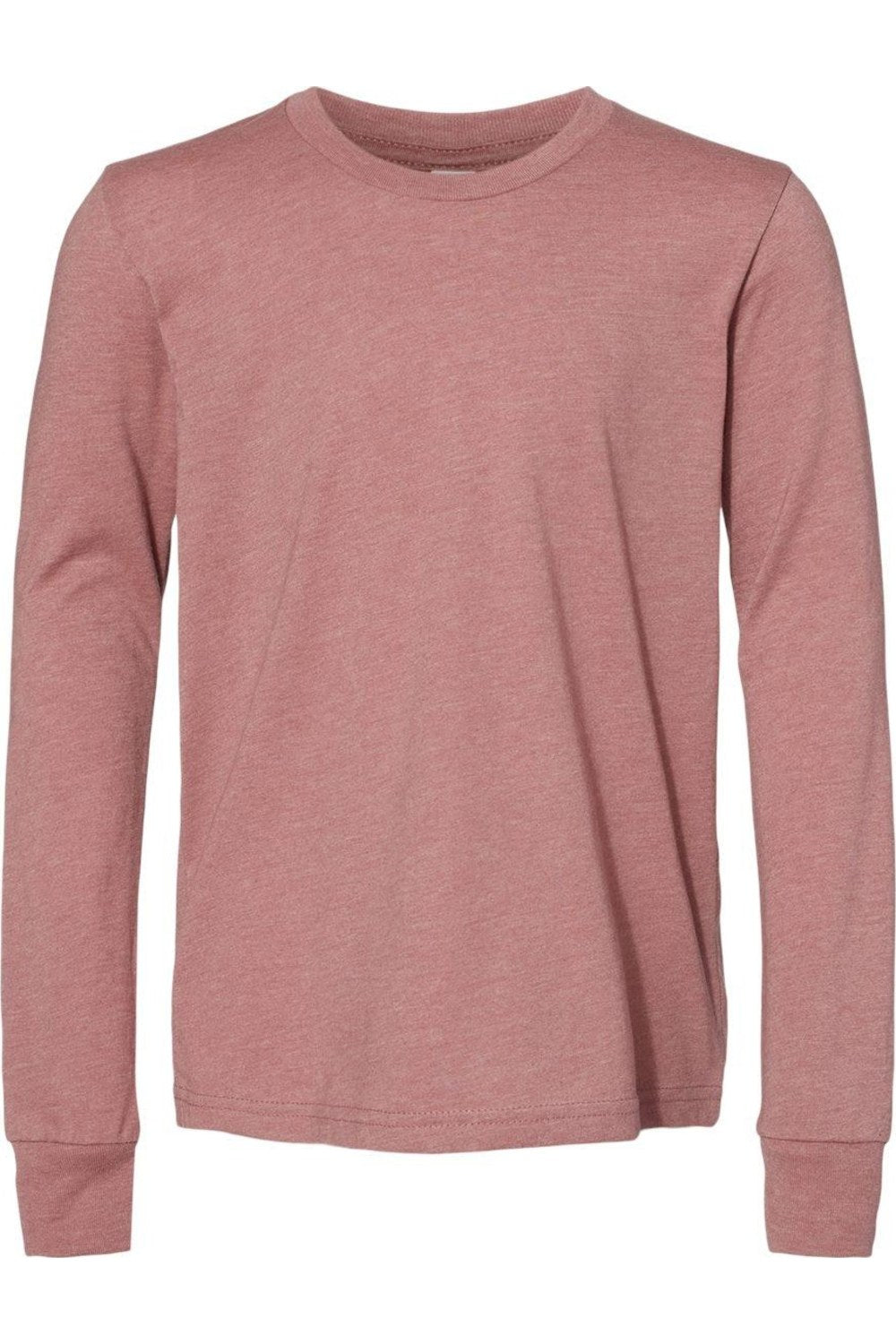 

Молодежная футболка с длинным рукавом BELLA + CANVAS, цвет heather mauve