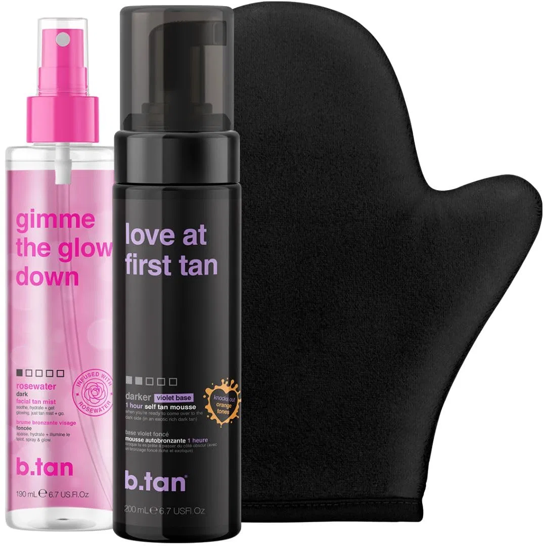 Набор для автозагара b.tan Violet Self-Tanning & Facial Tanning Spray Set B.Tan