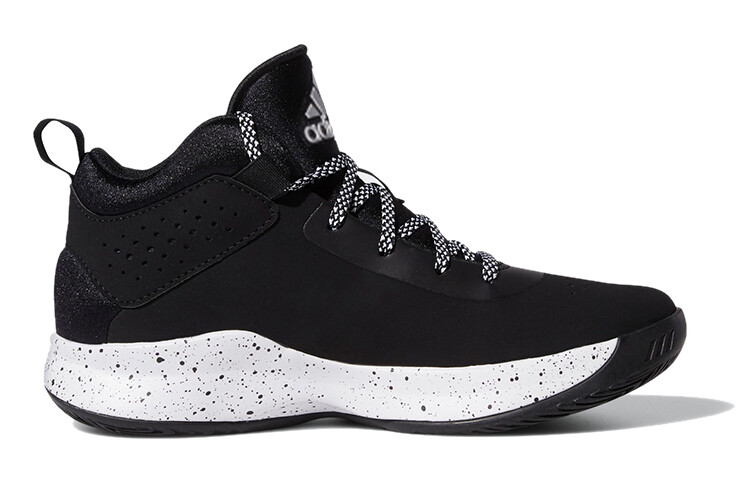 Кроссовки для баскетбола Cross Em Up 5 Kids, низкие, черные/белые Adidas — фото 2