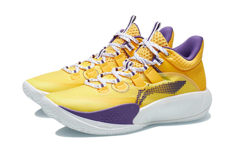 Баскетбольные кроссовки Sonic 9 Low Youth Edition для детей GS Low-top Spectral Yellow Lining — фото 3