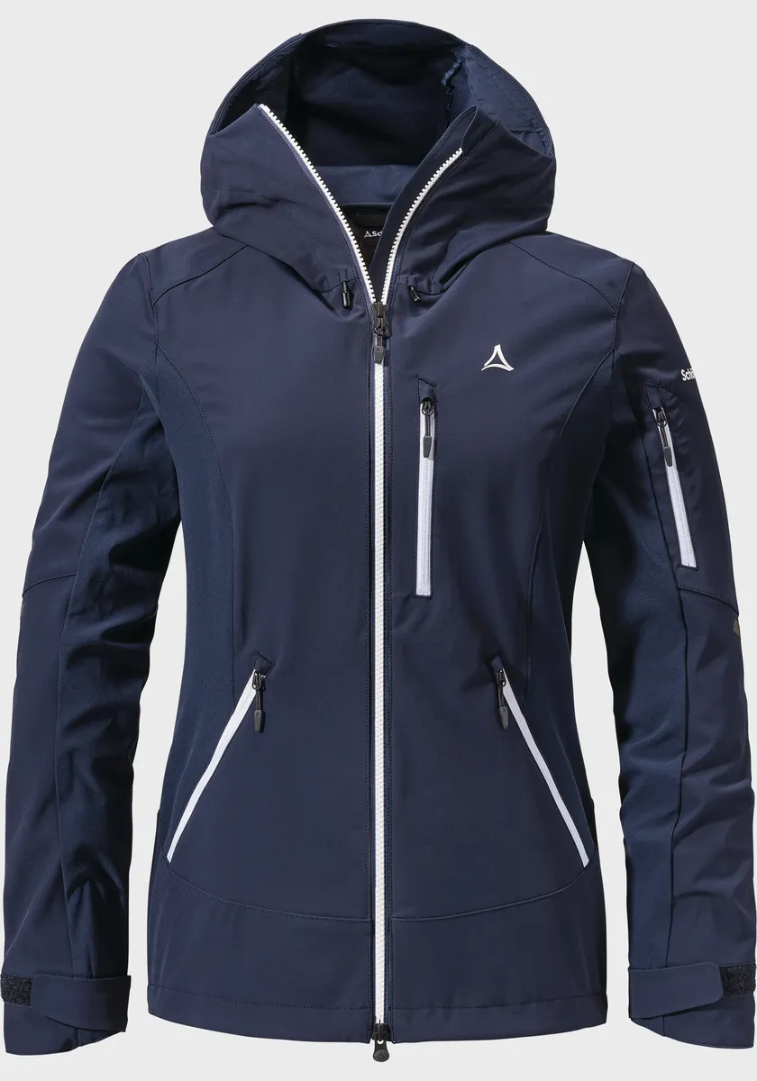 

Куртка Schöffel для улицы "Softshell Jacket Matrei L", с капюшоном, синий