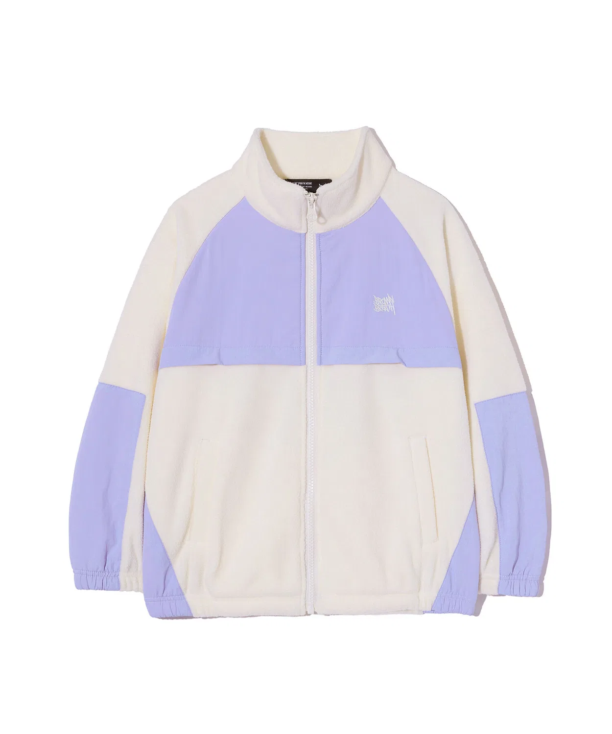 Детская флисовая куртка на молнии Brownbreath Kids цвета айвори — фото 2