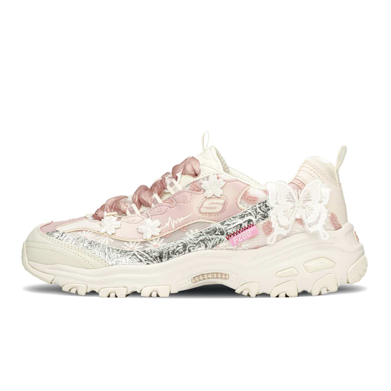 

Кроссовки Skechers Lifestyle Shoes Women's Low-top Pink/Sliver, серебряный, Серый, Кроссовки Skechers Lifestyle Shoes Women's Low-top Pink/Sliver, серебряный