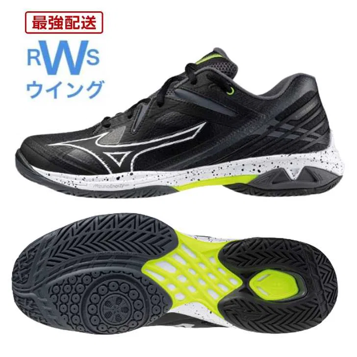 Бадминтонные кроссовки «Wave Claw 3 Wide» от Mizuno, Black/White/Yellow