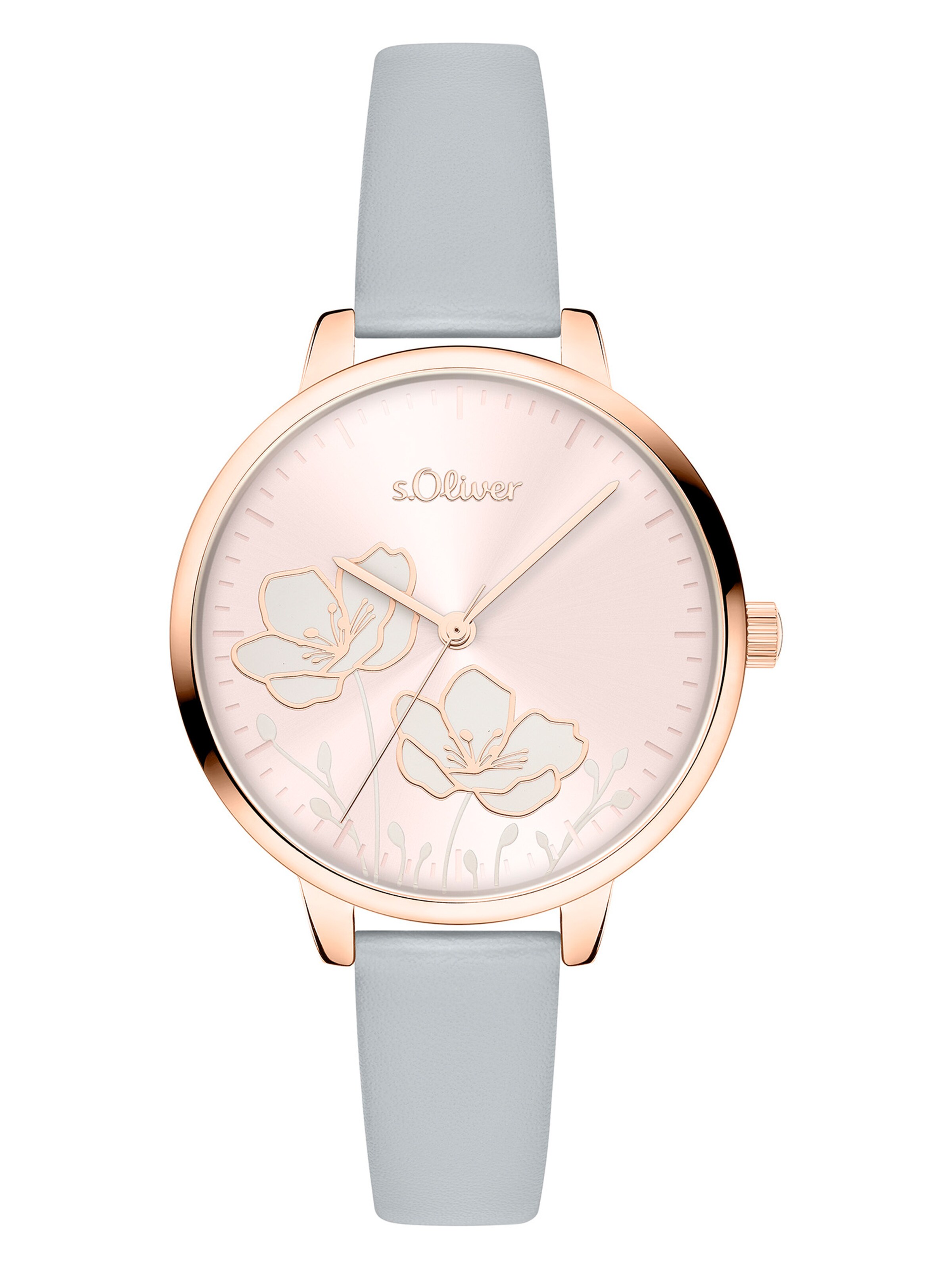 

s.Oliver Аналоговые часы в сером цвете