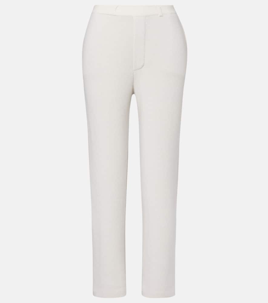 

Соня кашемировые прямые брюки Lisa Yang, Cream/Sand