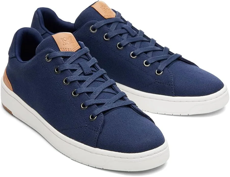 Мужские повседневные кроссовки TOMS Travel Lite Low на шнуровке - черные — фото 2