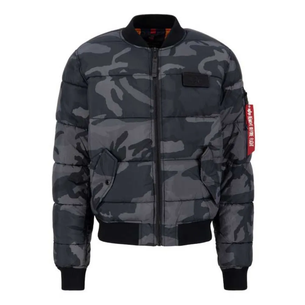 

Куртка Alpha Industries Ma-1 Camo bomber, серый