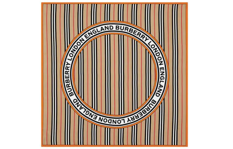 

Шарф с полосками и логотипом Burberry