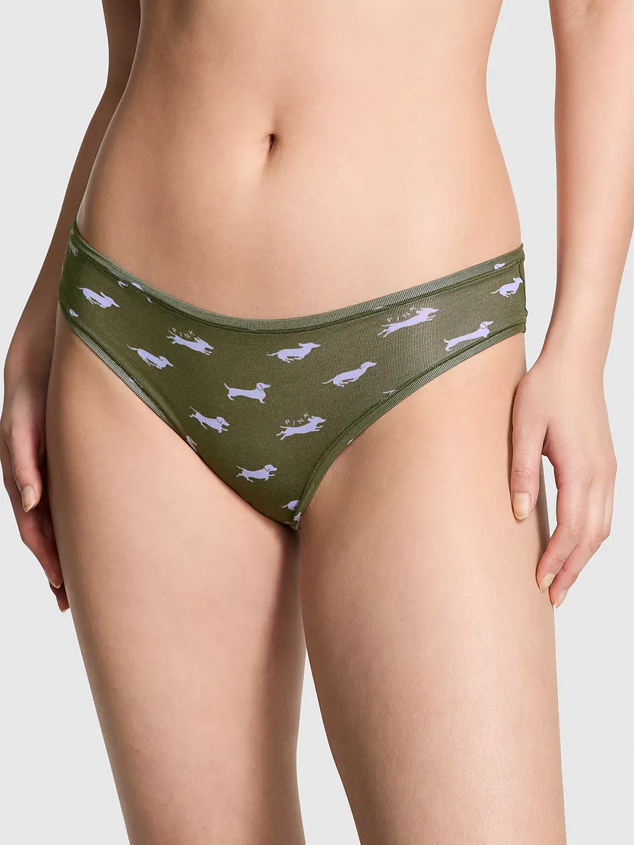 

Хлопковые трусики Cheeky Pink, цвет Casual New Olive Dog Print