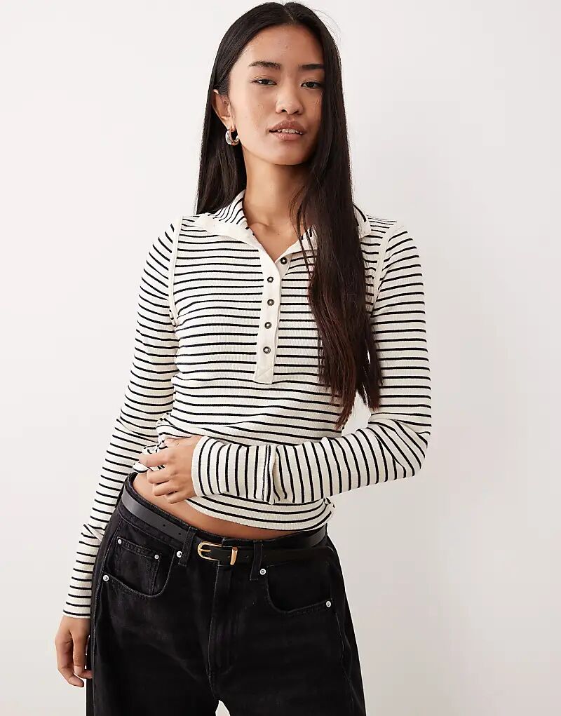 

Лонгслив с длинными рукавами от Free People Lake Jamie Henley в чайном цвете