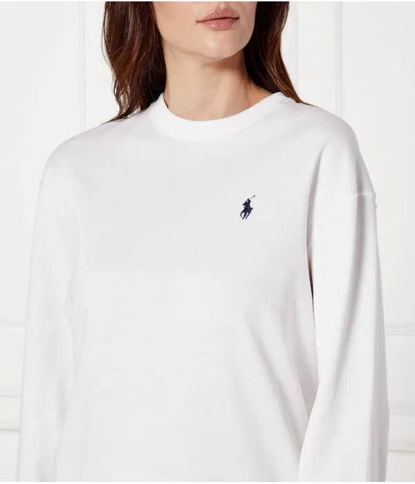 Блуза Loose fit Polo Ralph Lauren, белый — фото 4