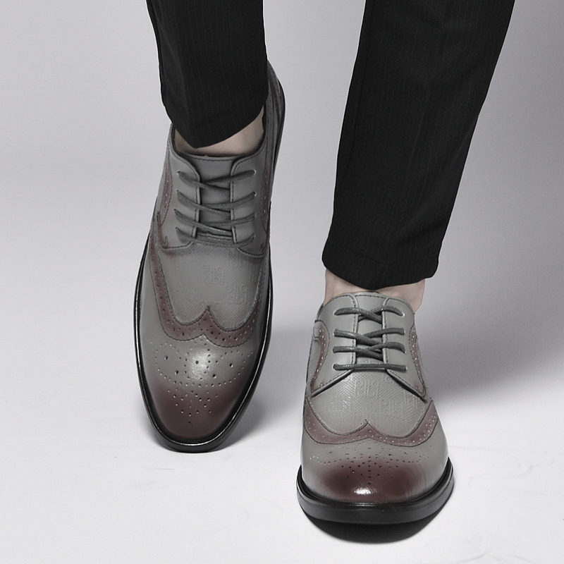 BAGE Мужские повседневные кроссовки Low Top серые, цвет Gray — фото 4