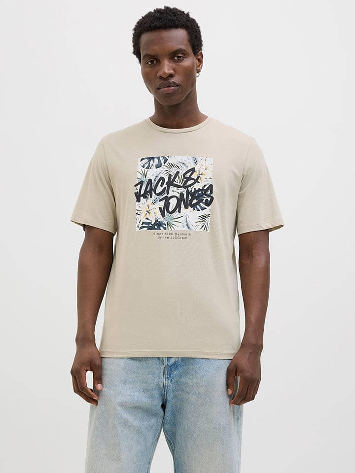 

Футболка Hawaii Jack & Jones, кремовый