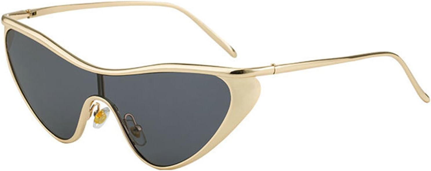 

Солнцезащитные очки Willochra Vintage Y2K «кошачий глаз» для женщин, роскошные, модные, цельные, для путешествий и активного отдыха, с защитой от УФ-излучения UV400, C1