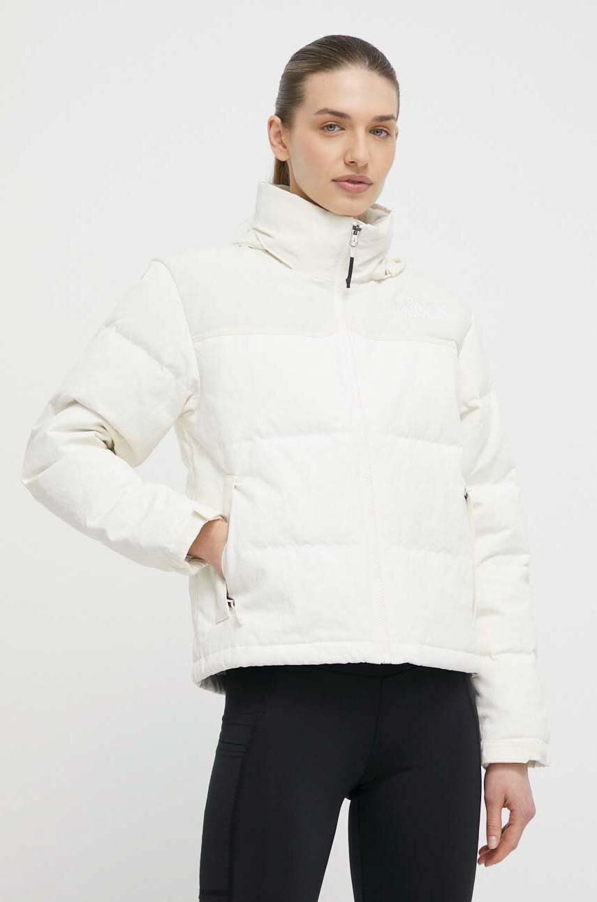 

Пуховик The North Face, бежевый