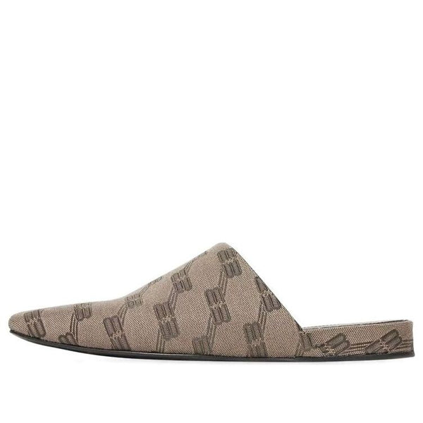

Тапочки cosy mules 'bb monogram brown' Balenciaga, коричневый