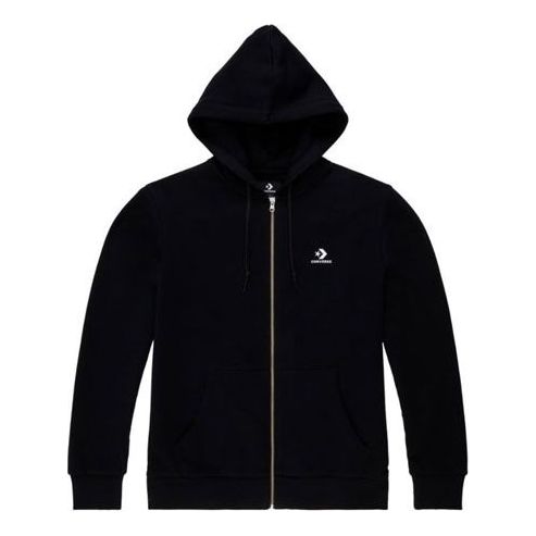 

Куртка embroidered star chevron full-zip hoodie 'black' Converse, черный