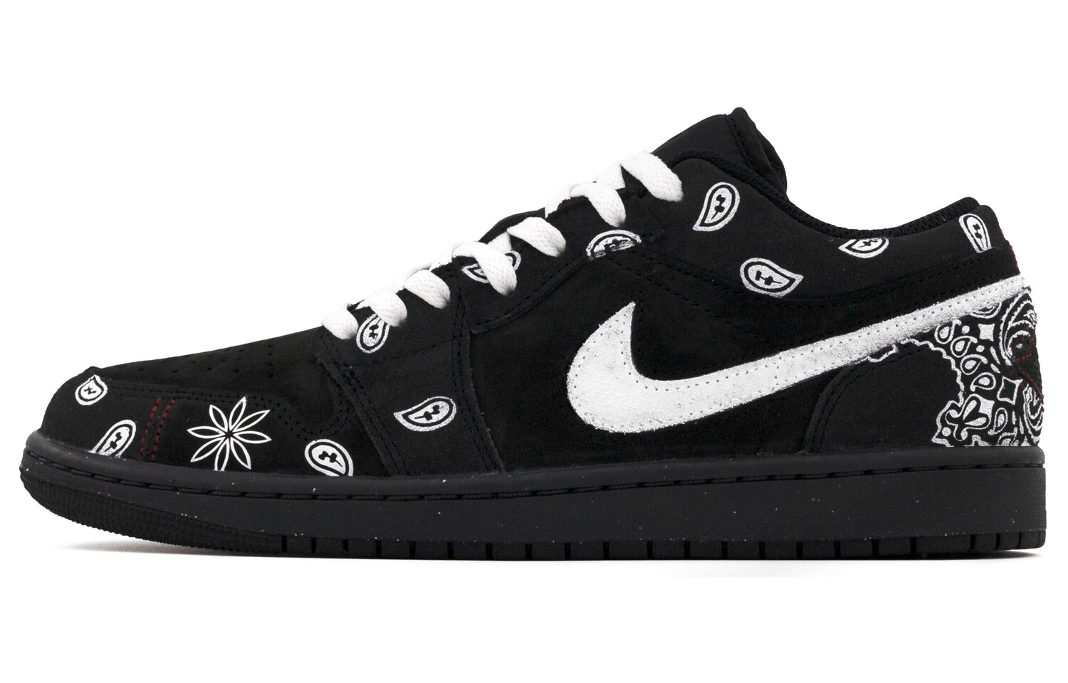 Кроссовки Air JORDAN 1 Vintage Basketball Shoes Men Low-Top Black White