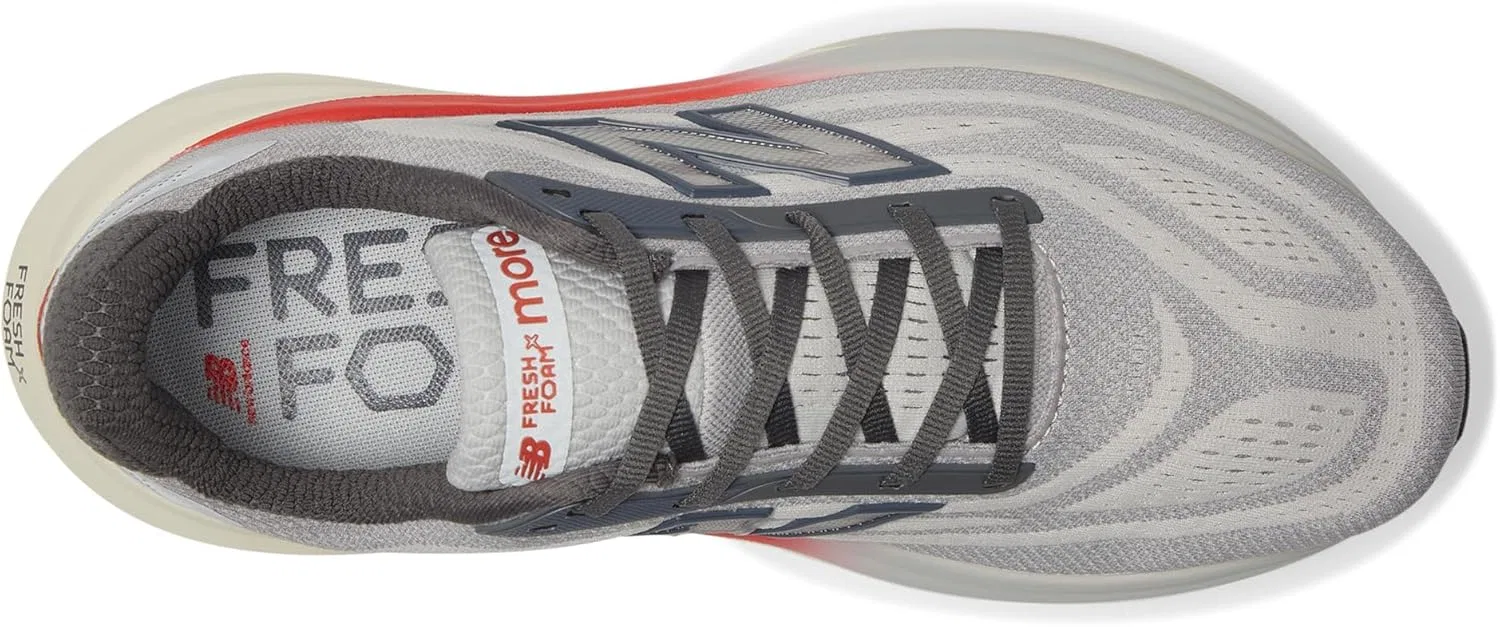 Мужские беговые кроссовки New Balance Fresh Foam X More V6, Grey Matter — фото 2