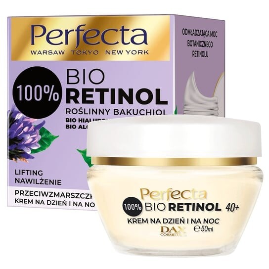 

Дневной и ночной крем против морщин 40+, 50мл Perfecta Bio Retinol