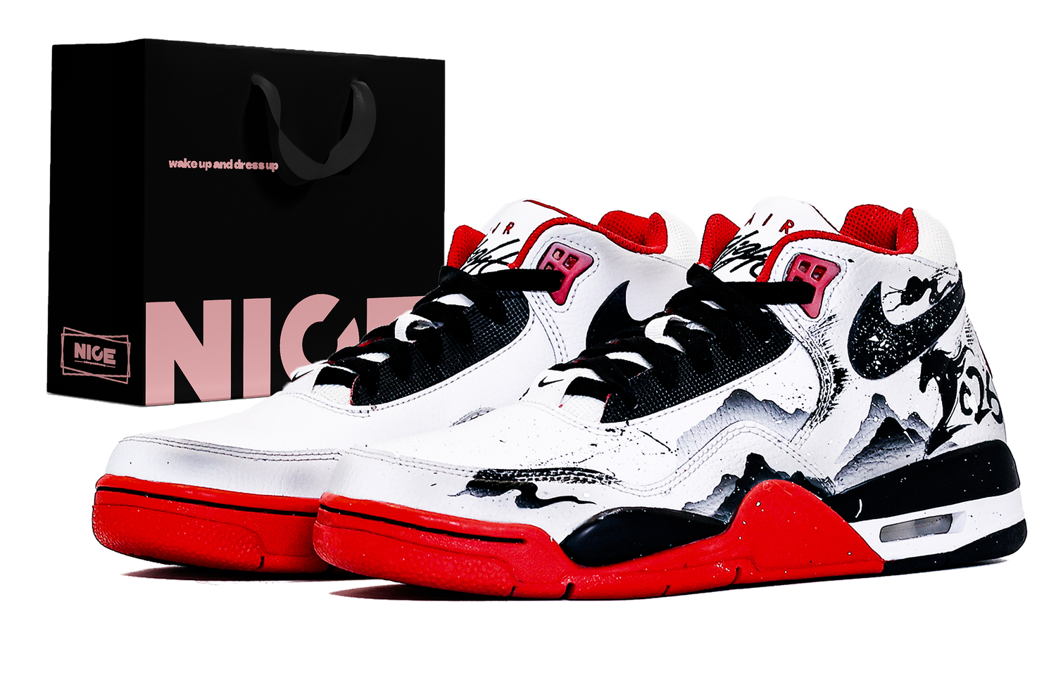 

Nike Кроссовки баскетбольные Unisex Mid top Vintage Black с амортизацией Flight Legacy Cushioning и износостойкой подошвой