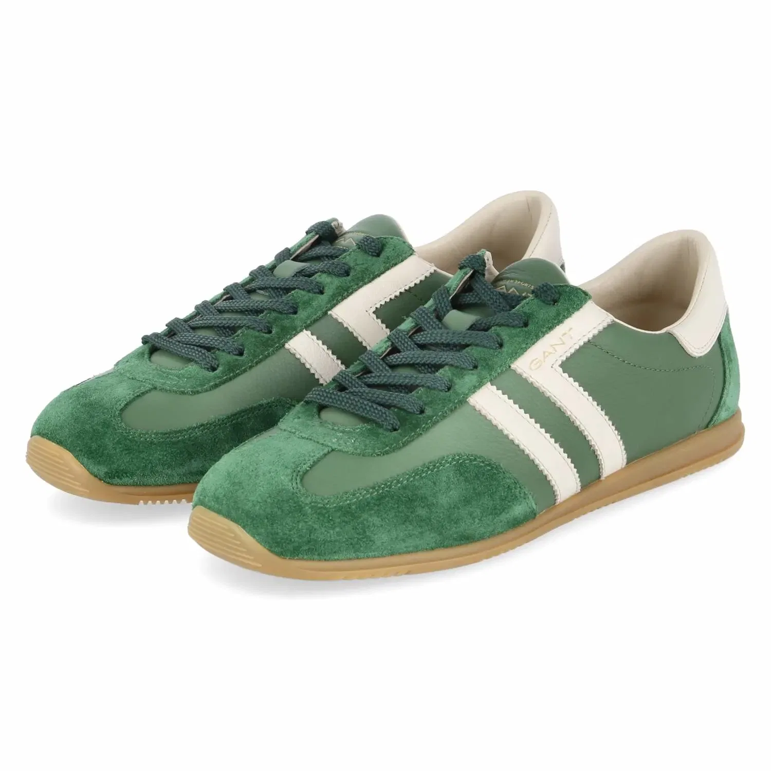 Кроссовки низкие из замши, Gant, зеленый