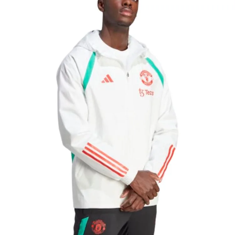 Куртка Manchester United Tiro 23 All Weather Adidas, Core White — фото 4