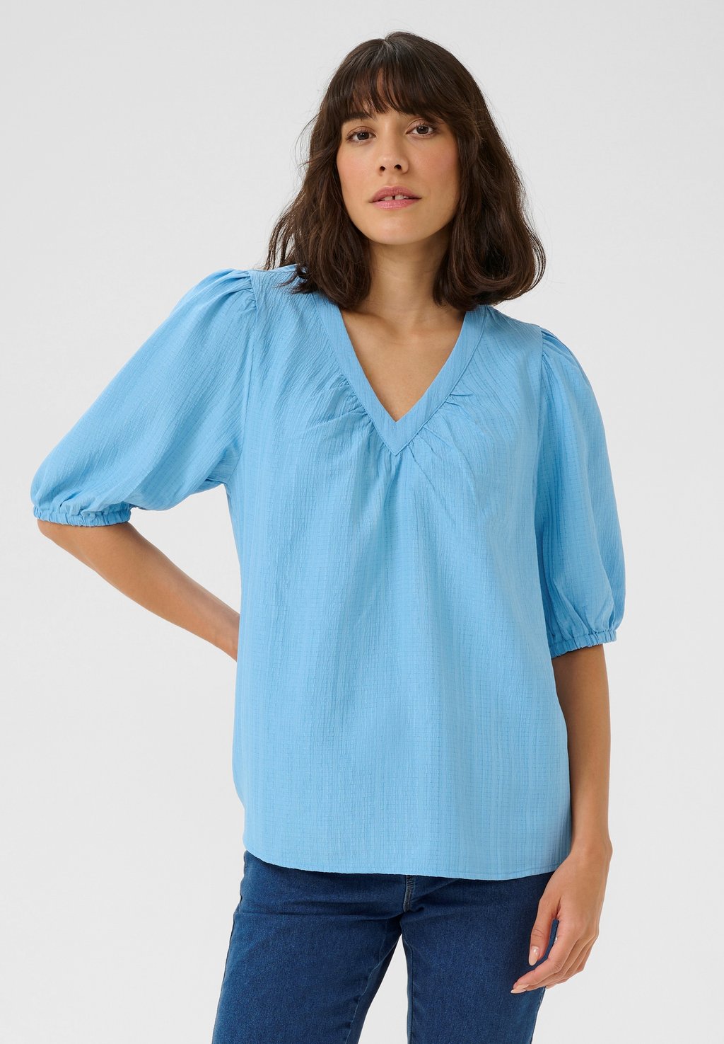 

Блуза KAPAULINA V-NECK Kaffe, синий
