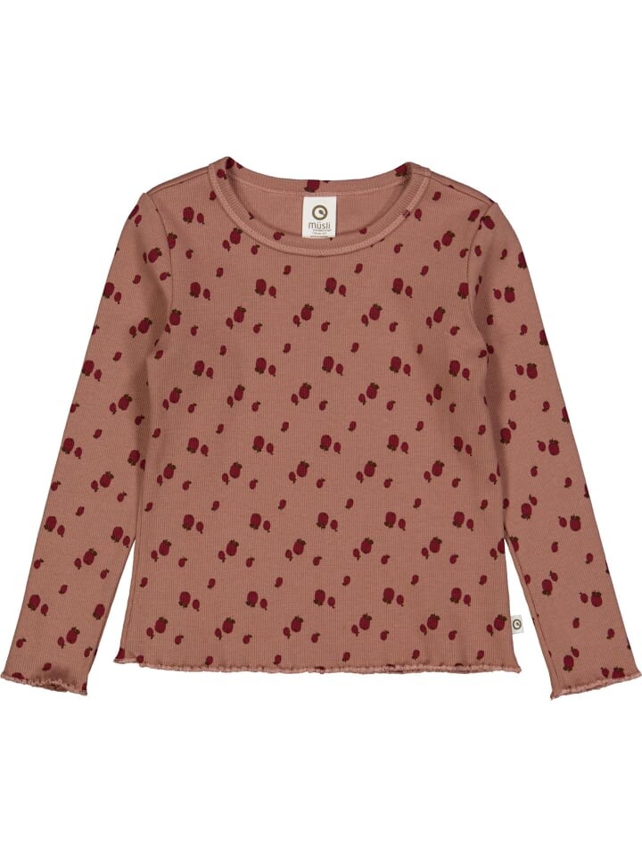 

Футболка müsli Langarmshirt, цвет daydream/cabernet/bark